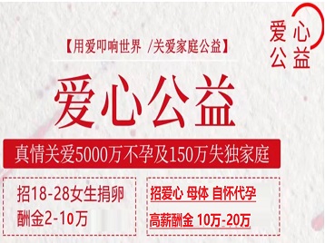 博爱捐卵助孕生子 爱心志愿者招募